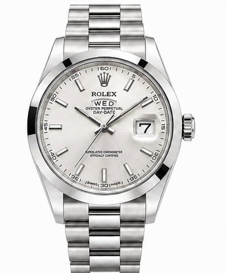 Men's Classic Day-Date Silver Dial Watch