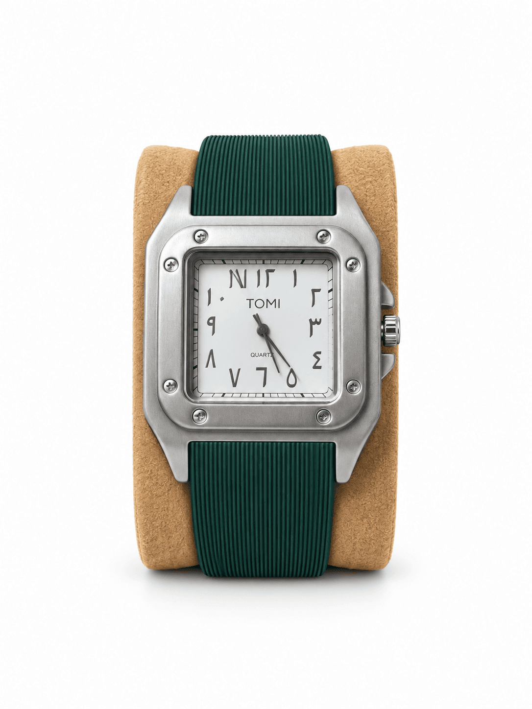 Tomi Silicon Strap Square Watch with Arabic dail