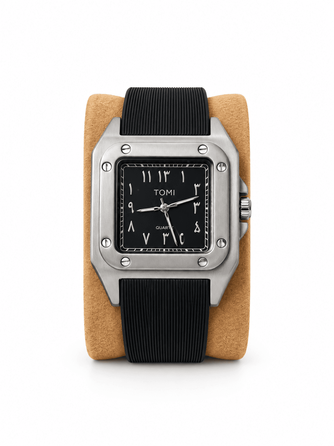 Tomi Silicon Strap Square Watch with Arabic dail