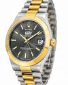 RLX OYSTER PERPETUAL DAY&DATE TWO TONE CHAIN WATCH