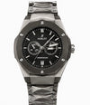 HUBLOT BLACK DAIL METALLIC GREY DIAMOND CUT WTACH