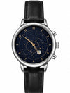 JEDIR CORNOGRAPH BOTH SIDE DIAL LEATHER STRAP WATCH