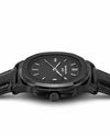 PATEK NAUTILUS ALL BLACK LEATHER STRAP PREMIUM WATCH