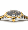 RLX OYSTER PREPETUAL DATE JUST STONED BLACK DAIL TWO TONE PREMIUM WATCH