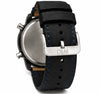 O&M DAY&DATE DUAL DIAL PREMIUM WATCH IN LEATHER STRAP
