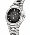PATEK NAUTILUS GREY FADE DIAL SILVER WATCH