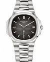 PATEK NAUTILUS GREY FADE DIAL SILVER WATCH