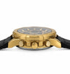 CASIO EDIFICE DAY&DATE DUAL DIAL PREMIUM LEATHER STRAP WATCH