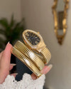 BVLGARI SERPENTI BLACK DIAL GOLDEN SNAKE WATCH